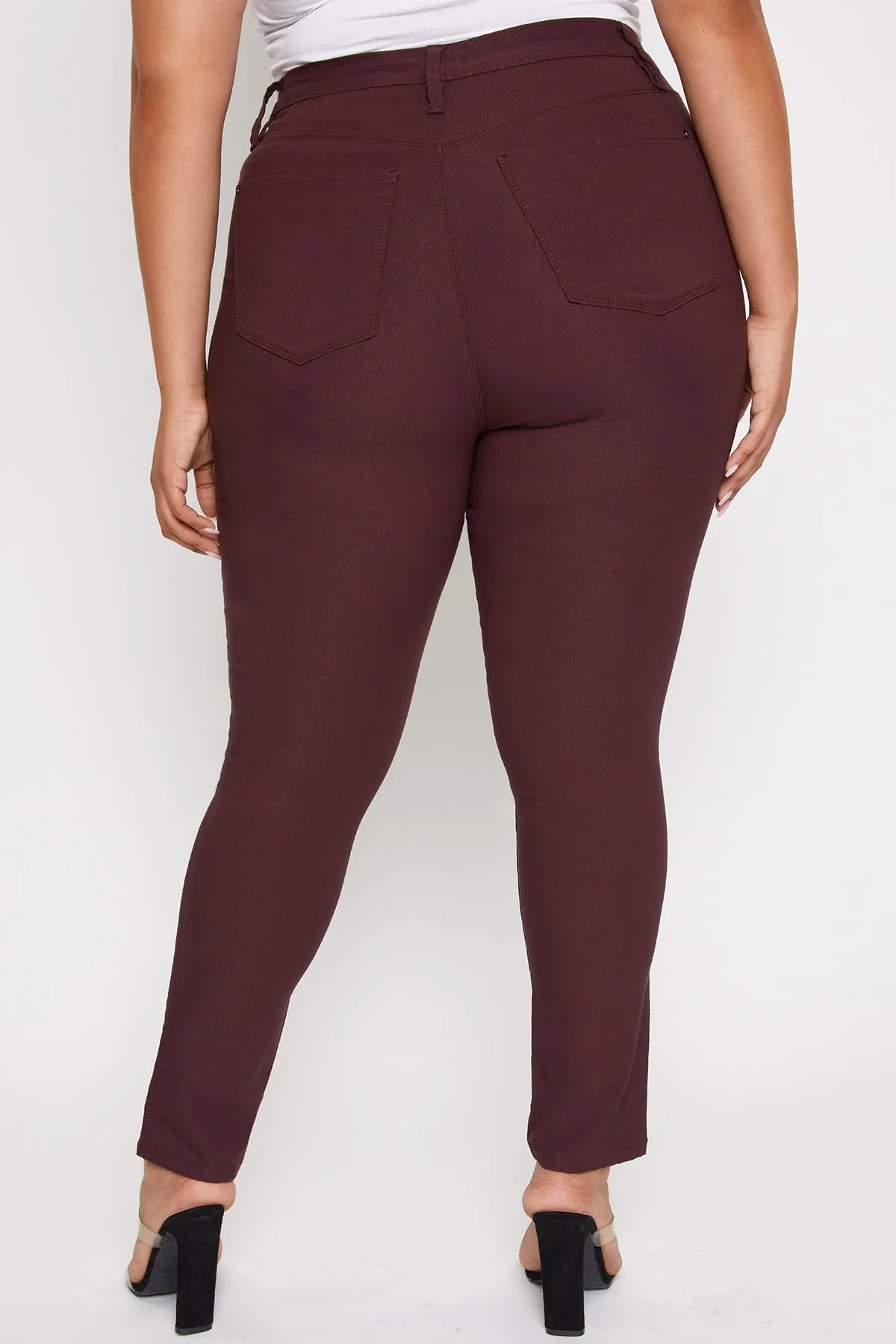 Women's Plus Size Hyperstretch Skinny Jeans, Plum