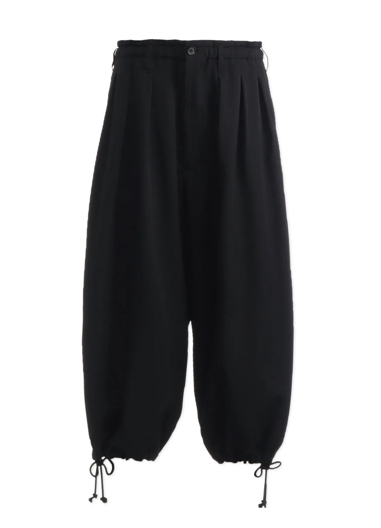 WOOL GABARDINE BALLOON PANTS