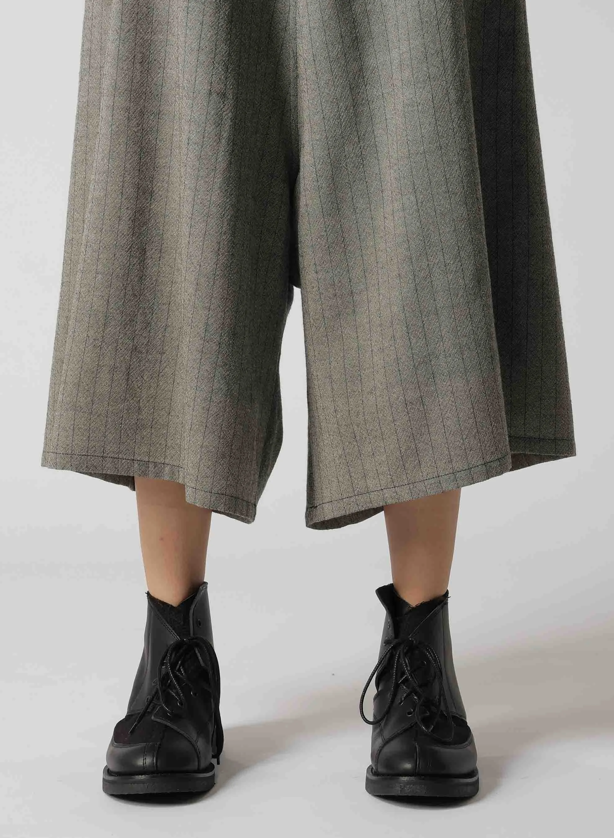 WOOL STRIPE SAROUEL PANTS