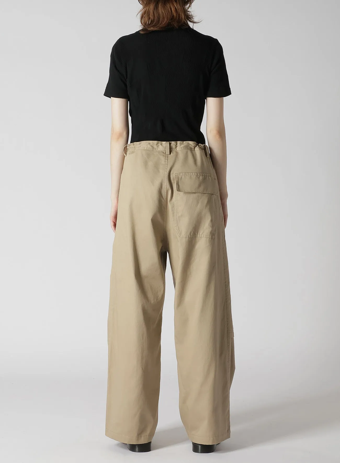 [Y's BORN PRODUCT] COTTON TWILL LONG STRAIGHT PANTS